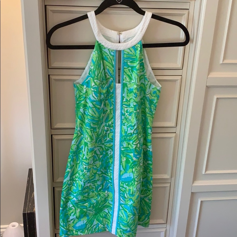 Lilly Pulitzer dress - green and blue print